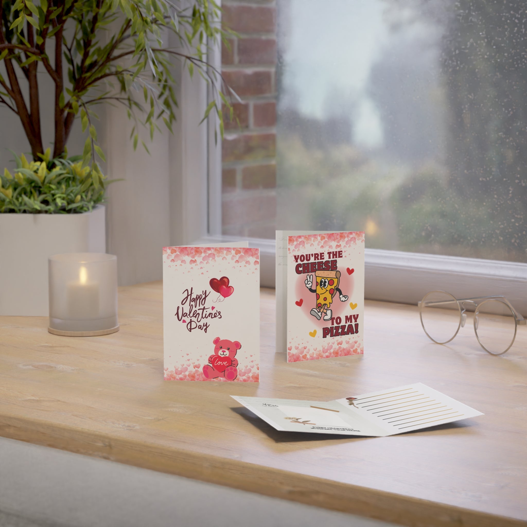 Valentine Greeting Card | You are Cheese to my Pizza